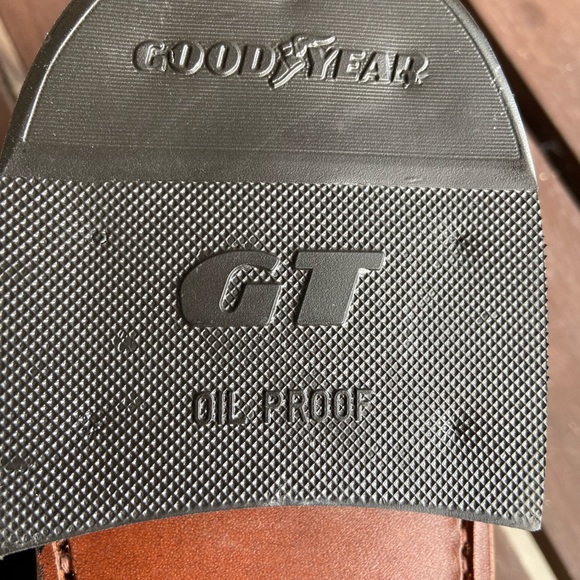 Good Year Men’s leather Leather sole steel tip black Oxford 10 1/2 Men’s sh… - Picture 8 of 14